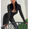 Безшовный комбенизон Leggings Body Crop top Rib
